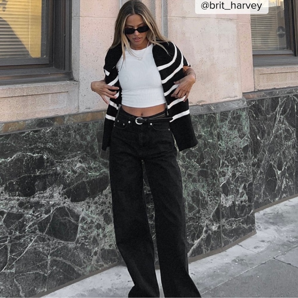 NA-KD Wide Leg High Waisted Denim
